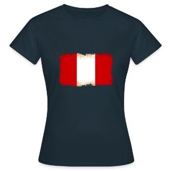 Peru - Frauen T-Shirt - Navy - Vorne - AI Model Female 172 dark (172cm)