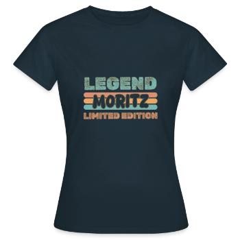 Moritz - Frauen T-Shirt - Navy - Vorne - AI Model Female 172 dark (172cm)