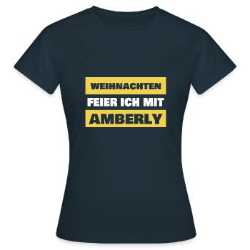 Ambré - T-shirt Femme - marine - Devant - AI Model Female 172 dark (172cm)