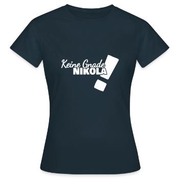 Cadeau pour Nikola - T-shirt Femme - marine - Devant - AI Model Female 172 dark (172cm)