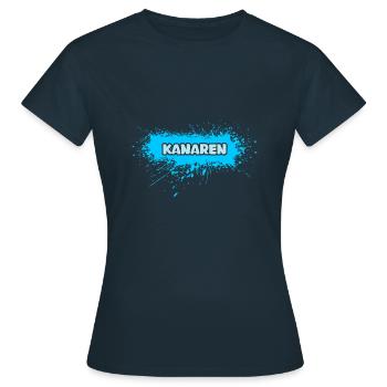 Les îles Canaries comme le soleil - T-shirt Femme - marine - Devant - AI Model Female 172 dark (172cm)