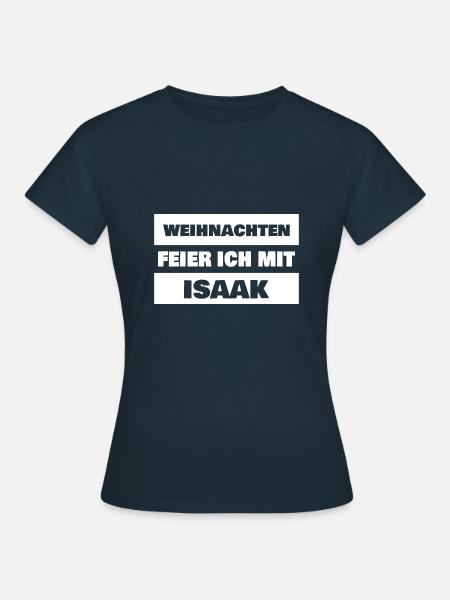 First name Isaak - Women's T-Shirt - navy