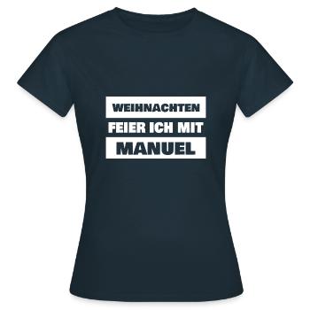 Manuel - T-shirt Femme - marine - Devant - AI Model Female 172 dark (172cm)