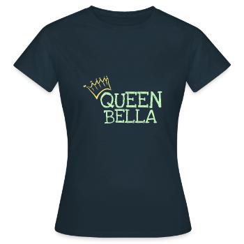 Bella - Frauen T-Shirt - Navy - Vorne - AI Model Female 172 dark (172cm)
