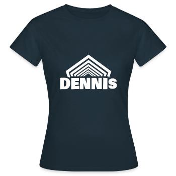 Dennis - Frauen T-Shirt - Navy - Vorne - AI Model Female 172 dark (172cm)