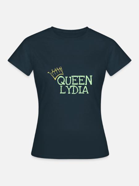 Vorname Lydia - Frauen T-Shirt - Navy