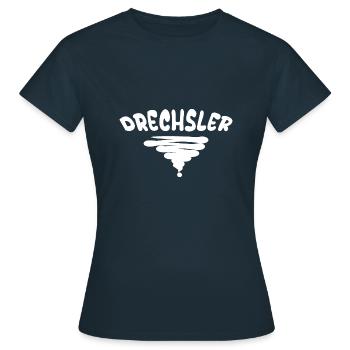 Profession tourneur sur bois - T-shirt Femme - marine - Devant - AI Model Female 172 dark (172cm)