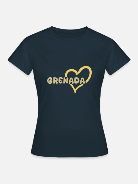 Grenada Grenada - Frauen T-Shirt - Navy
