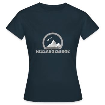 Trekking Hissargebirge - Frauen T-Shirt - Navy - Vorne - AI Model Female 172 dark (172cm)