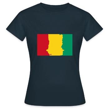 Guinée - T-shirt Femme - marine - Devant - AI Model Female 172 dark (172cm)