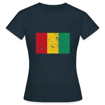 Guinée - T-shirt Femme - marine - Devant - AI Model Female 172 dark (172cm)