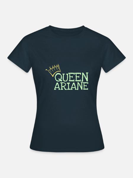 Vorname Ariane - Frauen T-Shirt - Navy