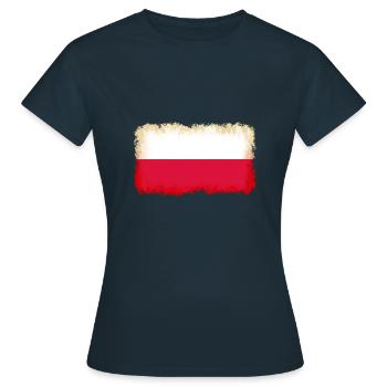 Polen als Polen - Frauen T-Shirt - Navy - Vorne - AI Model Female 172 dark (172cm)