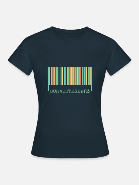 schwesterherz schwesterherz - Frauen T-Shirt - Navy