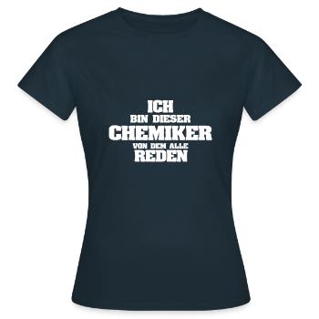 Chemist - Women's T-Shirt - navy - Front - AI Model Female 172 dark (172cm)