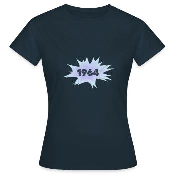 1964 1964 - T-shirt Femme - marine - Devant - AI Model Female 172 dark (172cm)