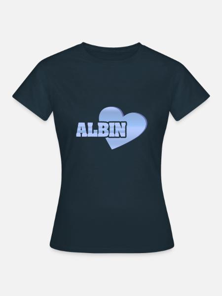 Albin als Gold - T-shirt dam - marinblå
