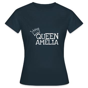 Amelia - Frauen T-Shirt - Navy - Vorne - AI Model Female 172 dark (172cm)