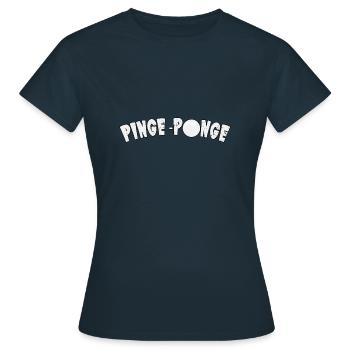 Table Tennis Pinge Ponge Table Tennis Player - Women's T-Shirt - navy - Front - AI Model Female 172 dark (172cm)