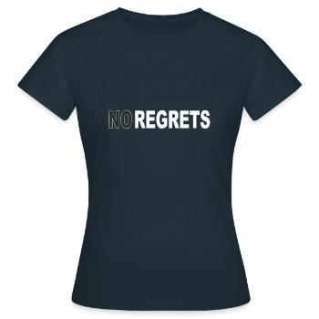 Aucun regret - T-shirt Femme - marine - Devant - AI Model Female 172 dark (172cm)