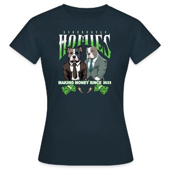 Sidehustle Homies - gagner de l’argent depuis 2023 - T-shirt Femme - marine - Devant - AI Model Female 172 dark (172cm)