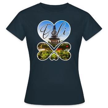 Bali - Indonesien - Frauen T-Shirt - Navy - Vorne - AI Model Female 172 dark (172cm)