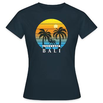 Bali - Indonesien - Frauen T-Shirt - Navy - Vorne - AI Model Female 172 dark (172cm)