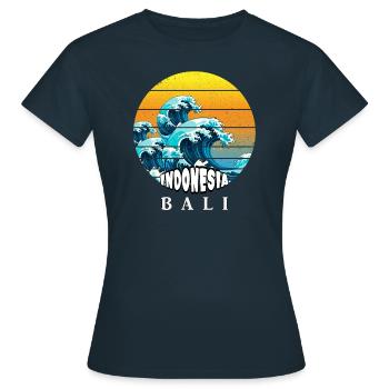 Bali - Indonesien - Frauen T-Shirt - Navy - Vorne - AI Model Female 172 dark (172cm)