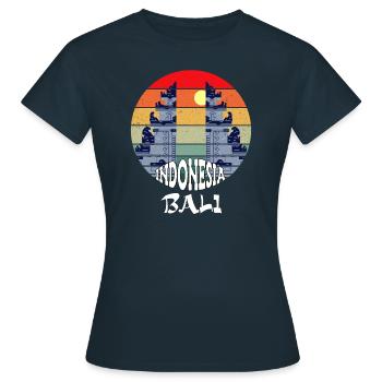 Bali - Indonesien - Frauen T-Shirt - Navy - Vorne - AI Model Female 172 dark (172cm)