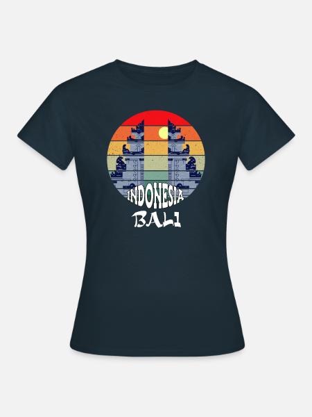 Bali - Indonesien - Frauen T-Shirt - Navy