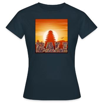 Bali - Indonesien - Frauen T-Shirt - Navy - Vorne - AI Model Female 172 dark (172cm)