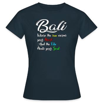 Bali - Indonesien - Frauen T-Shirt - Navy - Vorne - AI Model Female 172 dark (172cm)