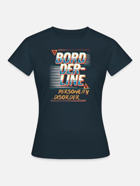 Borderline - Frauen T-Shirt - Navy