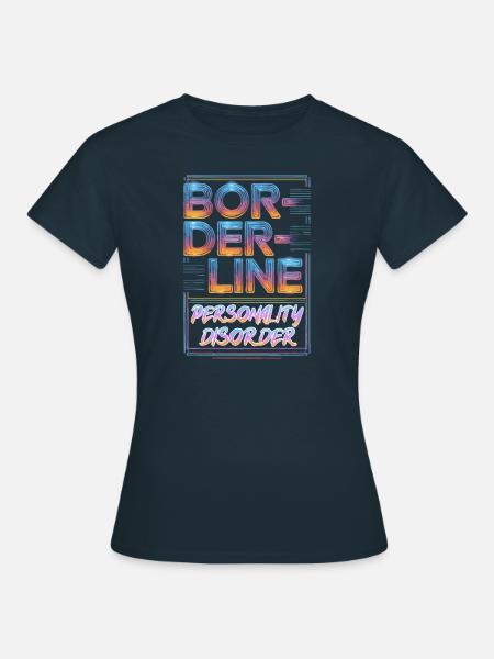 Borderline - Frauen T-Shirt - Navy