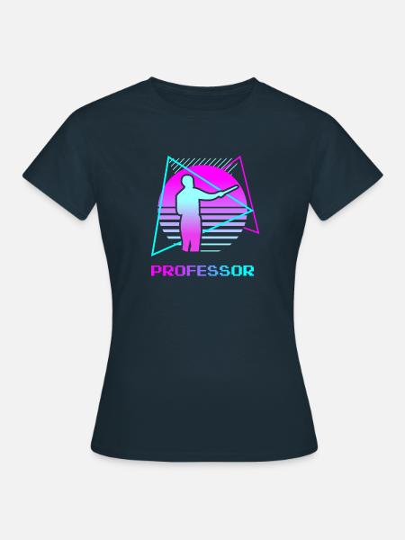 Retro Professor University Teaching - Frauen T-Shirt - Navy