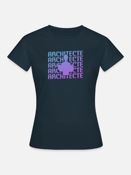 Retro Architecte Architecture Architectural - Frauen T-Shirt - Navy