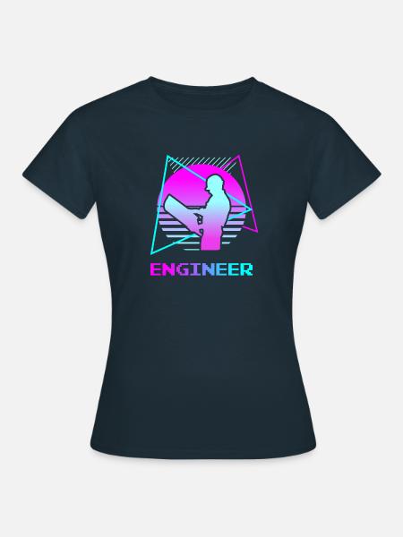 Retro Classic Ingenieur Engineering - Frauen T-Shirt - Navy