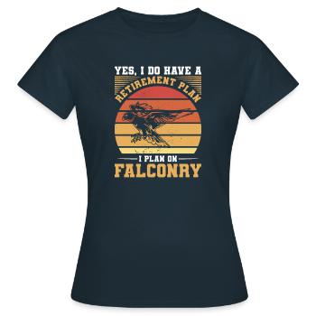 Ich bin die verrückte Reha-Krankenschwester, vor der sie dich gewarnt haben RN - Frauen T-Shirt - Navy - Vorne - AI Model Female 172 dark (172cm)