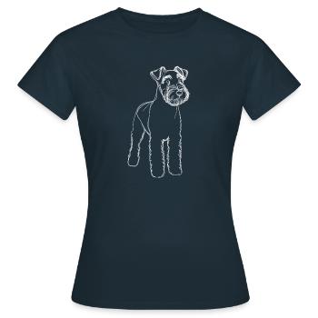 Terriers terriers bleus Kerry - T-shirt Femme - marine - Devant - AI Model Female 172 dark (172cm)