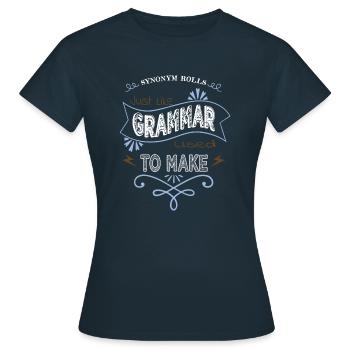coffeecups cups blog gift idea editer - Frauen T-Shirt - Navy - Vorne - AI Model Female 172 dark (172cm)