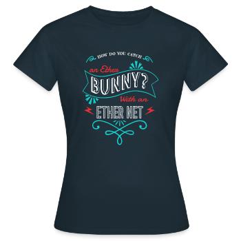 cadeau d’anniversaire crypter drôles codes blagues - T-shirt Femme - marine - Devant - AI Model Female 172 dark (172cm)