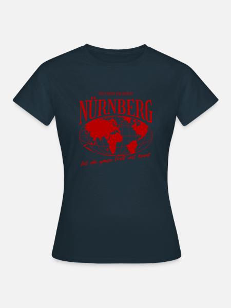 Nürnberg Heimat Fußball Geschenk - Frauen T-Shirt - Navy