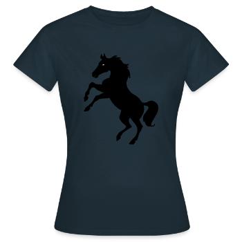 Ross - Frauen T-Shirt - Navy - Vorne - AI Model Female 172 dark (172cm)