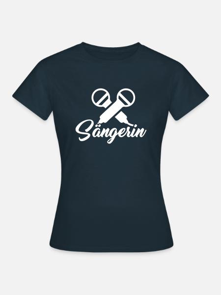 Sängerin - Frauen T-Shirt - Navy