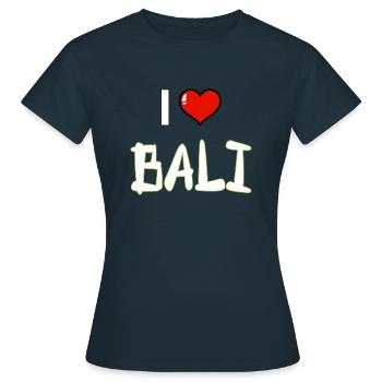 Bali - Indonesien - Frauen T-Shirt - Navy - Vorne - AI Model Female 172 dark (172cm)