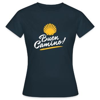 Buen Camino | Camino de Santiago | Santiago - Women's T-Shirt - navy - Front - AI Model Female 172 dark (172cm)