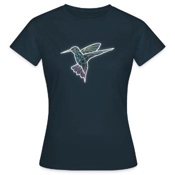 colibri antilles - T-shirt Femme - marine - Devant - AI Model Female 172 dark (172cm)