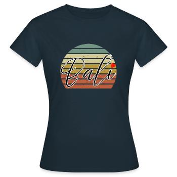 Bali - Indonesien - Frauen T-Shirt - Navy - Vorne - AI Model Female 172 dark (172cm)