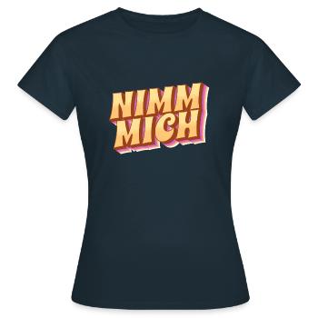 Take Me - Women's T-Shirt - navy - Front - AI Model Female 172 dark (172cm)