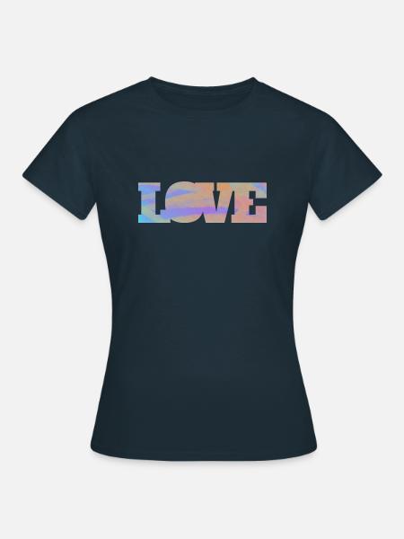 LIEBE - Frauen T-Shirt - Navy